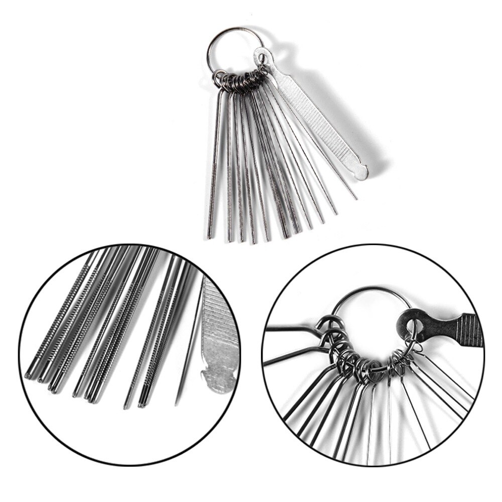 Portable Size DIY Guitar Repair Tools Guitar Nut Slotting File Saw Rods Slot Filing Set Luthier Replacement Accessory