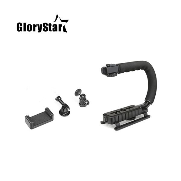 U C Shaped Holder Grip Video Handheld Stabilizer for DSLR Nikon Canon Sony Camera and Light Portable SLR Steadicam for Gopro U: type3