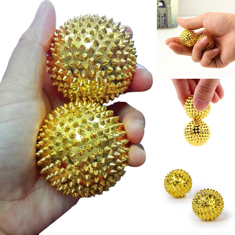 Herramientas de masaje de terapia magnética pequeña para fisioterapia, Bola de masaje con pinchos de mano, herramienta de cuidado de la salud, relajación muscular, bolas antifatiga, Uds.