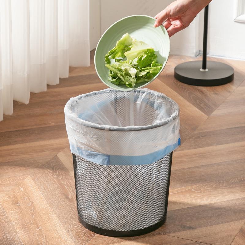 Witte vuilniszak - 2,6 vuilniszakken met trekkoord Badkamer Prullenbakvoeringen Kantoor Thuis 75 tellen 45x50cm