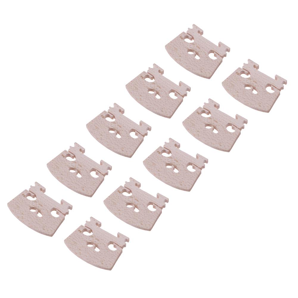 10pcs Violin Parts Stringed Instruments Maple Wood 4/4 3/4 Violin Bridges Violin Parts 48 x 39 x 5mm