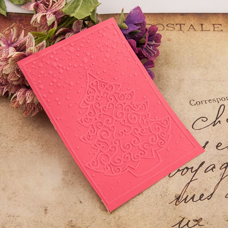 3D Embossing Folders for Card Making DIY Stencil Plastic Christmas Embossing Folder Scrapbooking Photo Album Card Template Tools