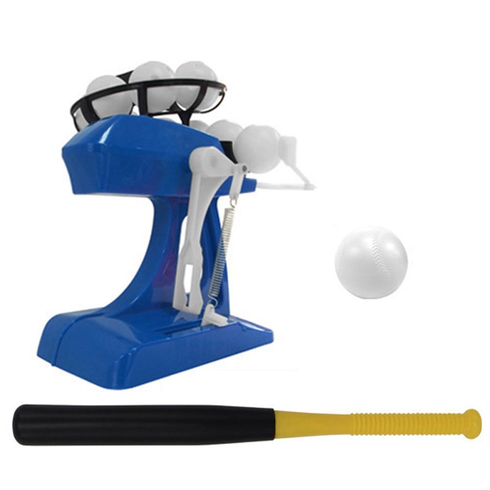 freundlicher Baseball Maschine Sport Baseball Automatische Pitchen Maschine Baseball-Ausbildung Jeden 8 Sekunden Dienen Einmal: Blau