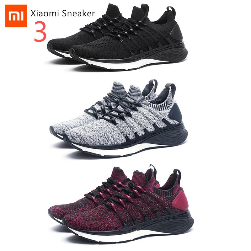 Original XiaoMi Mijia Shoes 3 3th Men Sport Sneakers Comfortable Breathable Light Shoes Sneaker 3 For Outdoor Sports Smart Shoes