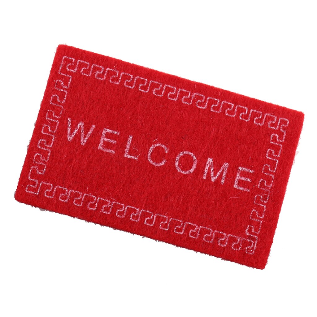 Ręcznie robiony miniaturowy domek dla lalek "Witamy" dywaniki dywanowe maty podłogowe zabawki