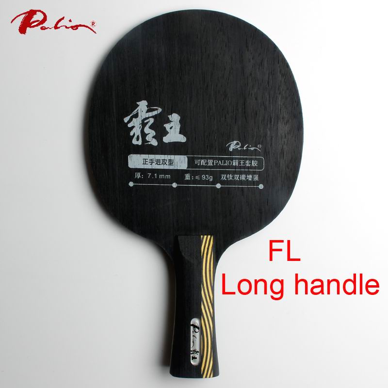 Original Palio overlord double carbon double titanium table tennis blade strengthen offensive, forehand off racquet sports pingp: FL long handle