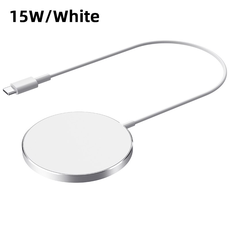 Cargador magnético inalámbrico para Iphone 12 Pro Max, cargador magnético de 15w, Mini Iphone 12, 12pro, 12, mini Usb C, PD: 15w white charger