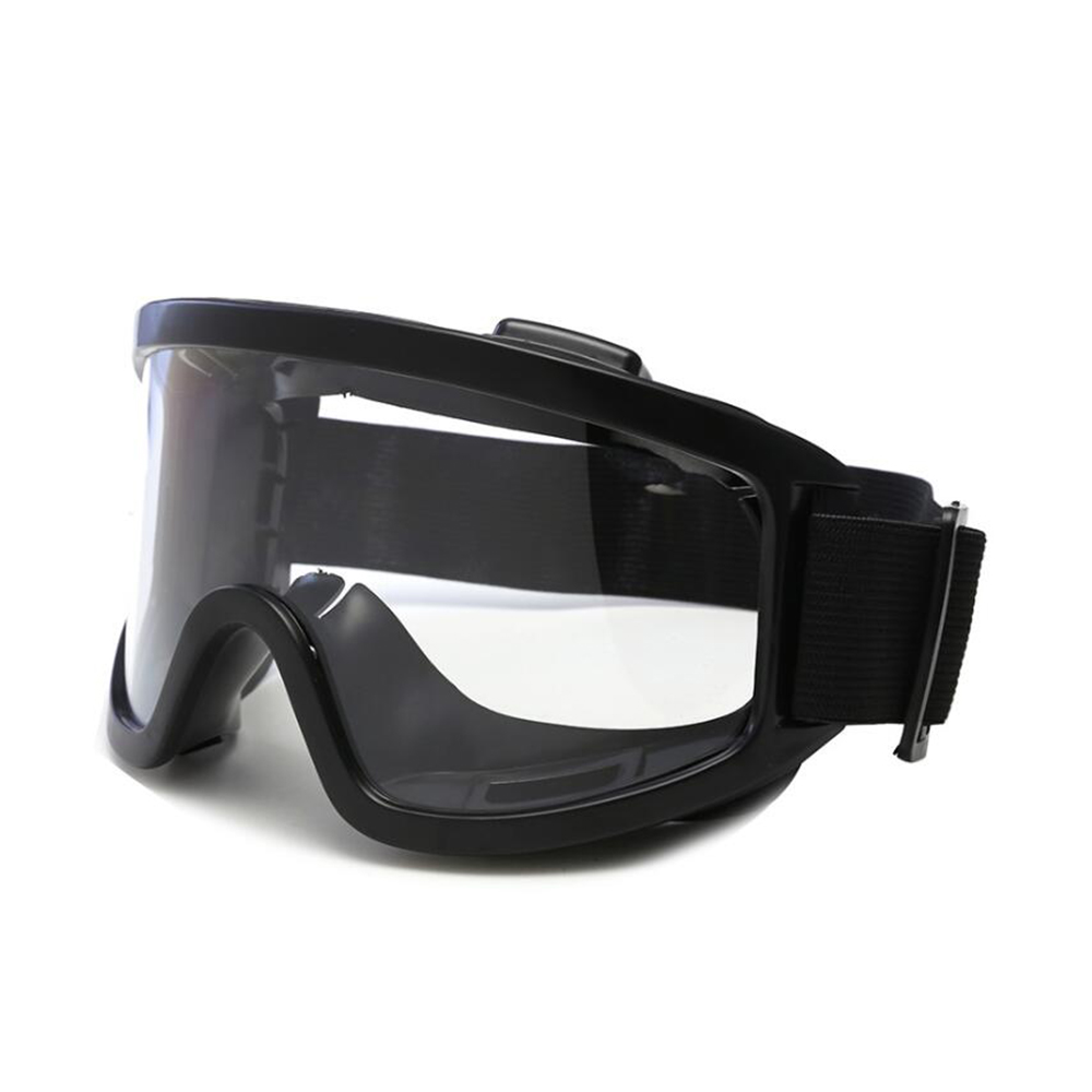 Moottorikelkkalasit talviulko tuulenpitävä suksinaamari lumilauta lumi hiihtolasit uv-suoja urheilulasit: C05 musta kirkas
