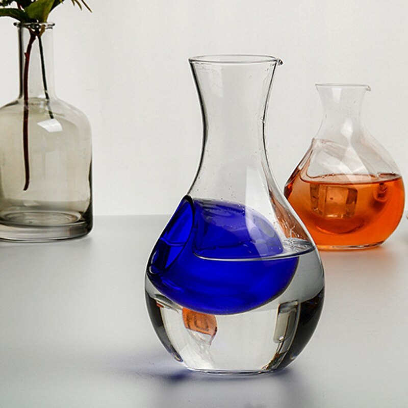 Decantador de vino de hielo para el hogar, botella de Sake de cristal, dispensador de vino exterior, olla de cocina japonesa, Igloo de hámster