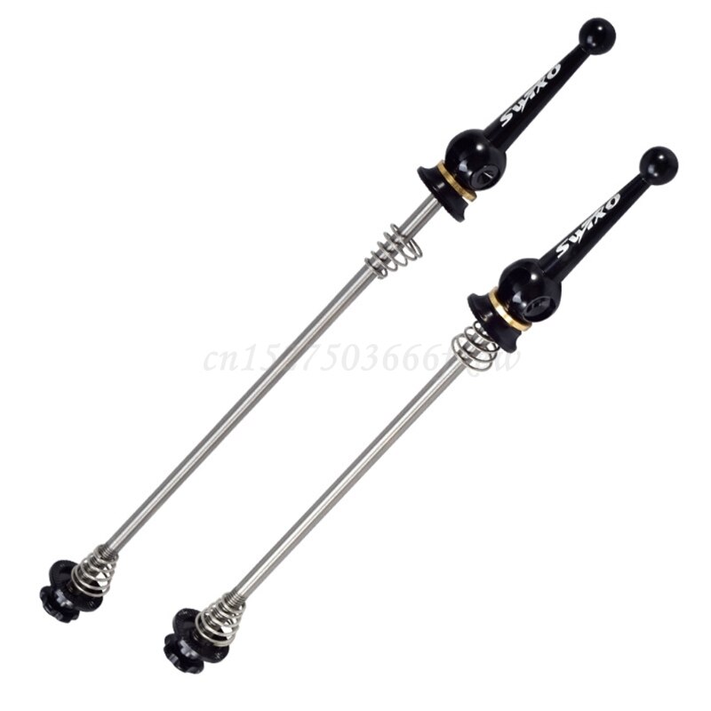 1 Pair Mountain Road Bike Bicycle Lightweight Quick Release QR Front Rear Skewer Titanium Axle CNC Wheel Hub Fix Lever: BK