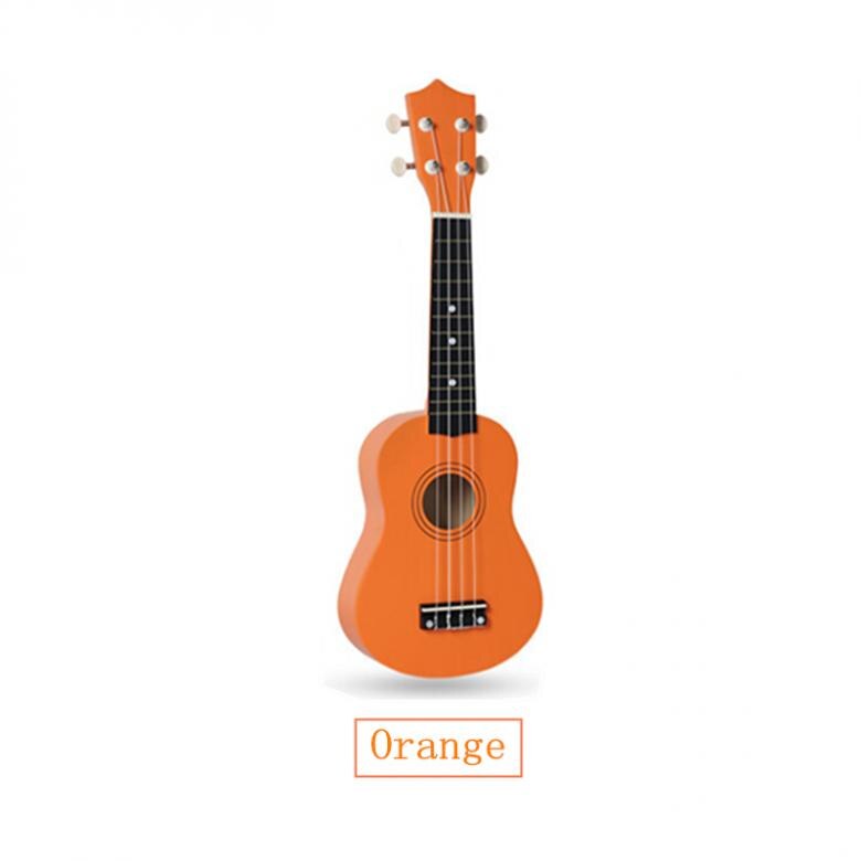 21 Inch Ukelele Lovers Must-have Basswood Pure Color Ukelele 4 Strings Pure Tone Musical Instrument