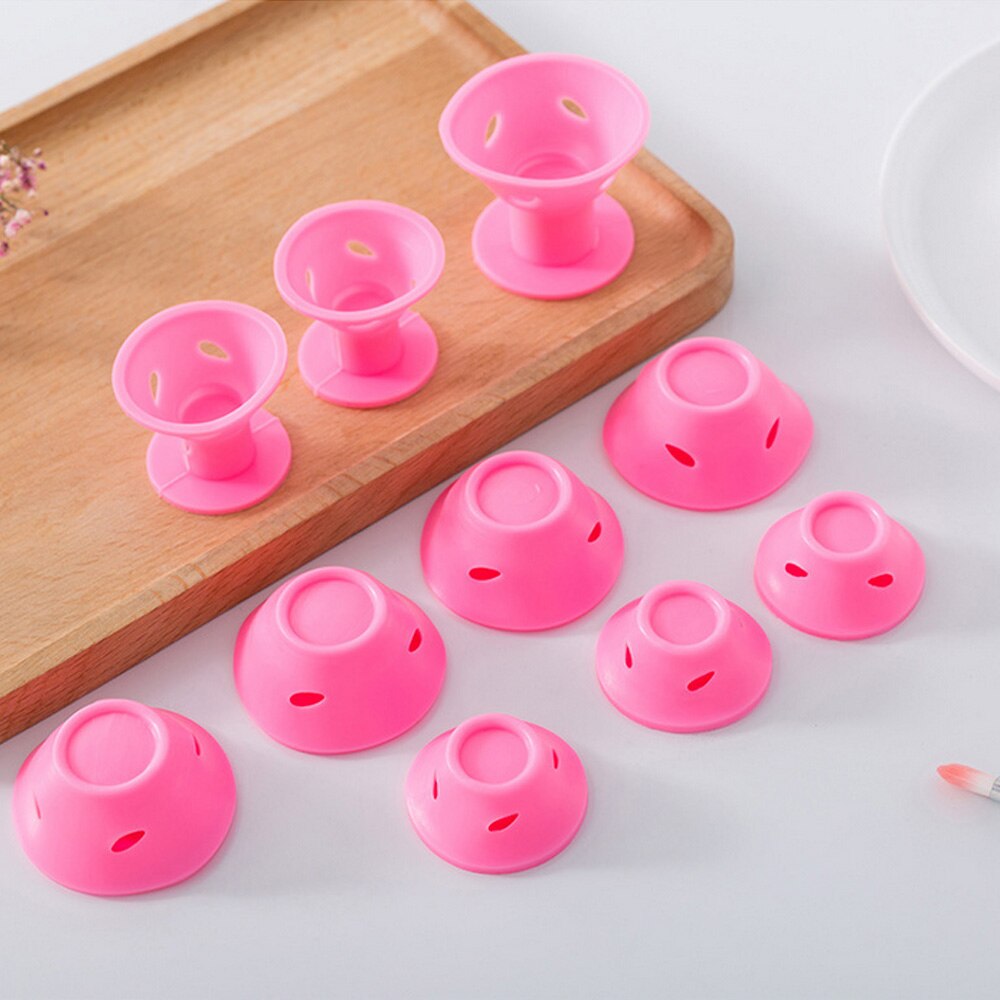 30 pz Del silicone Dei Capelli Bigodini Morbida Gomma Magico Cura Dei Capelli Rulli con Il Sacchetto Trasparente Casa salone Nessun Calore Arricciatura Dei Capelli strumenti per Lo messa in piega Fai da Te