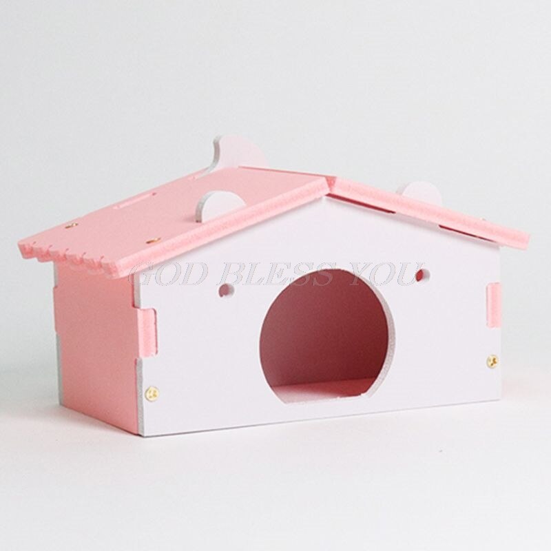 Hamster husbure til rotte mus sjov hamster reden villa farverig træ seng hus