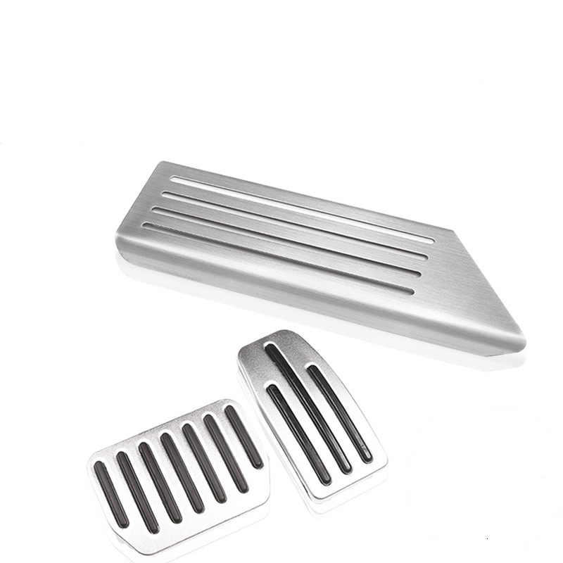 Aluminiumlegering Voetpedaal Voor Tesla Model 3 Gaspedaal Gas Fuel Rempedaal Rust Pedaal Pads Matten Cover Accessoires Auto styling