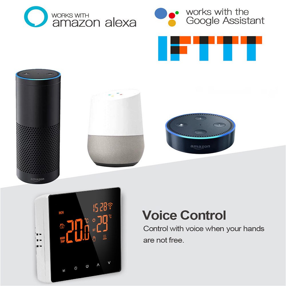 per riscaldamento a pavimento elettrico caldaia acqua/gas Schermo LCD temperatura telecomando tocco schermo termostato intelligente normale/WiFi