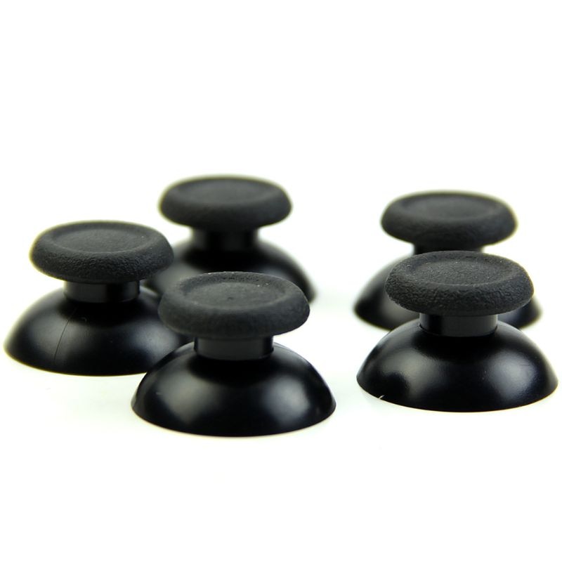 Mando analógico de repuesto para Sony PS4, palanca de control Pulgar, color negro, 746D, 10 Uds.