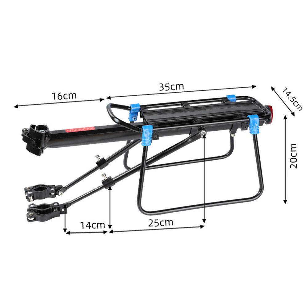 Bicycle Luggage Carriers Cargo Seat Post Carrier Rear Aluminum Alloy Frame Carrier Holder Mount Bicycle Cargo Pannier Rack