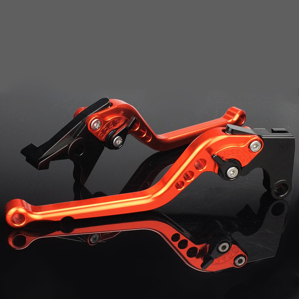 For FB Mondial Pagani 300 125 HPS 125 300 HPS125 HPS300 Motorcycle Accessories CNC Aluminum Adjustable Brake Clutch Levers: 177mm Orange