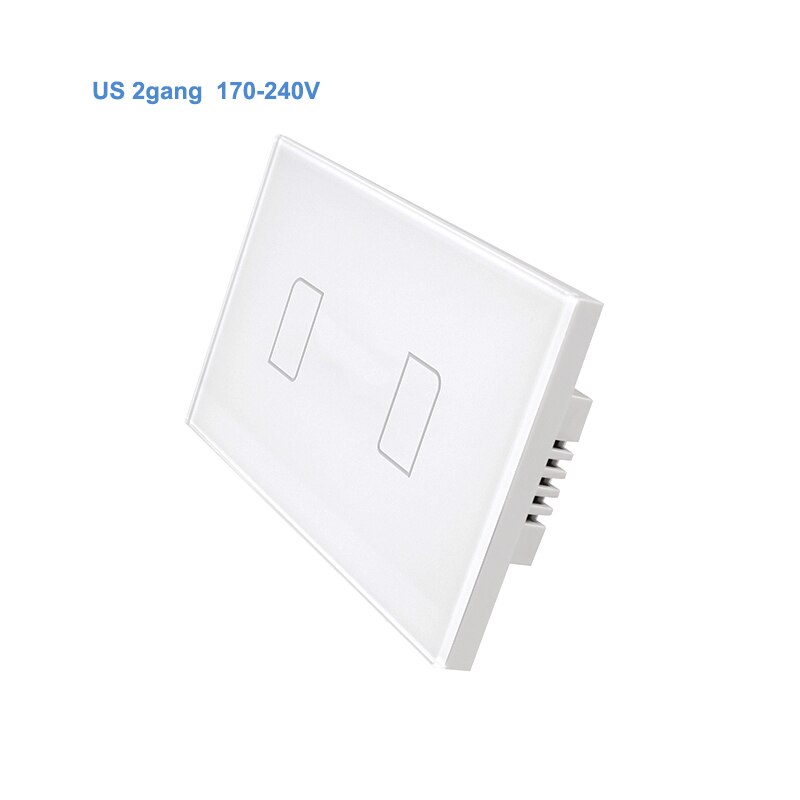 Broadlink TC2 US/AU version 1 2 3 Gang WiFi Home Automation Smart Fernbedienung Led Licht Switche Touch panel über RM Pro +: US 2gang 240V