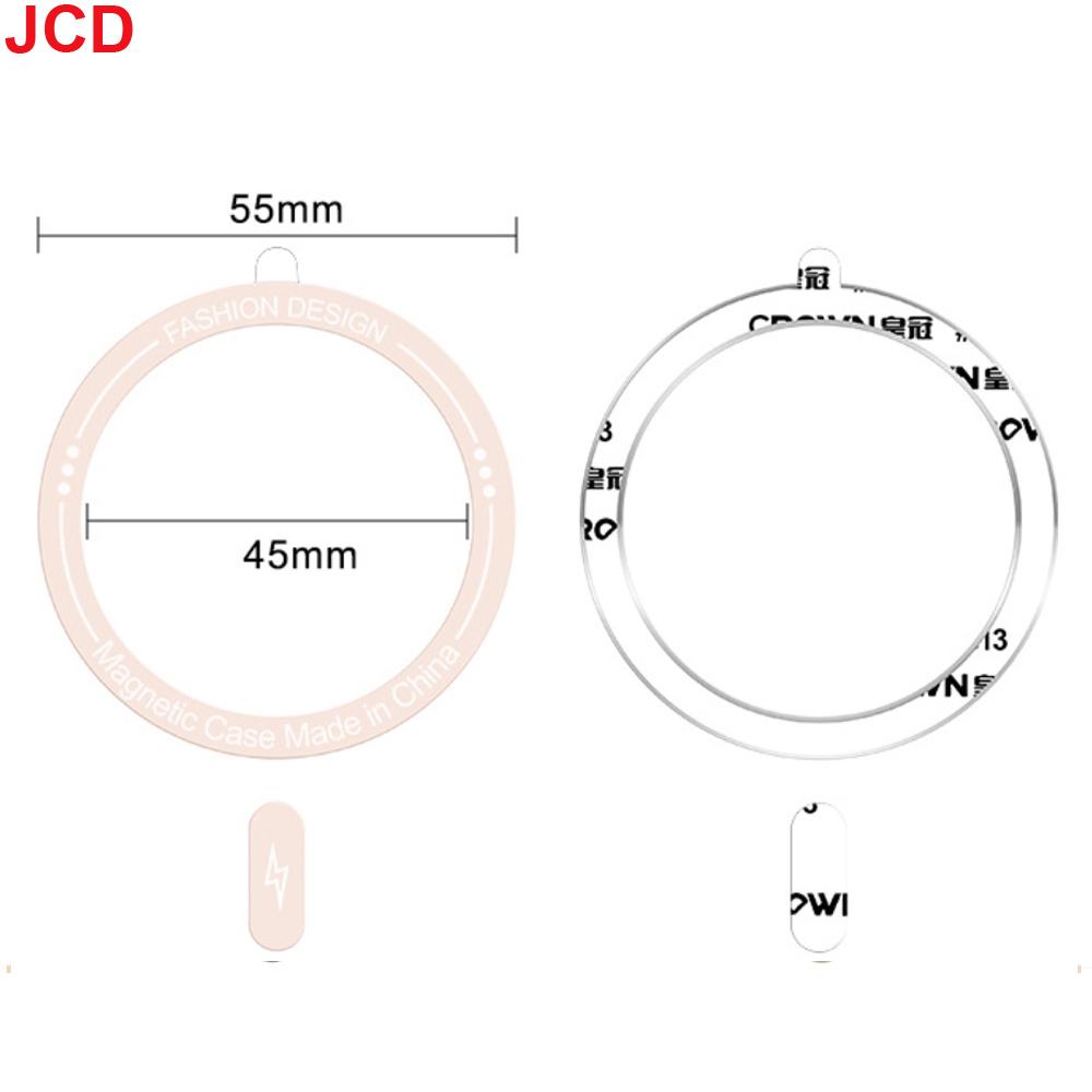 JCD 1pcs Magnetic Metal Plate Ring Metal Plate Sheet Wireless Charger Iron Sheet Sticker for Apple Magsafe Wireless Charging: MULTICOLOR