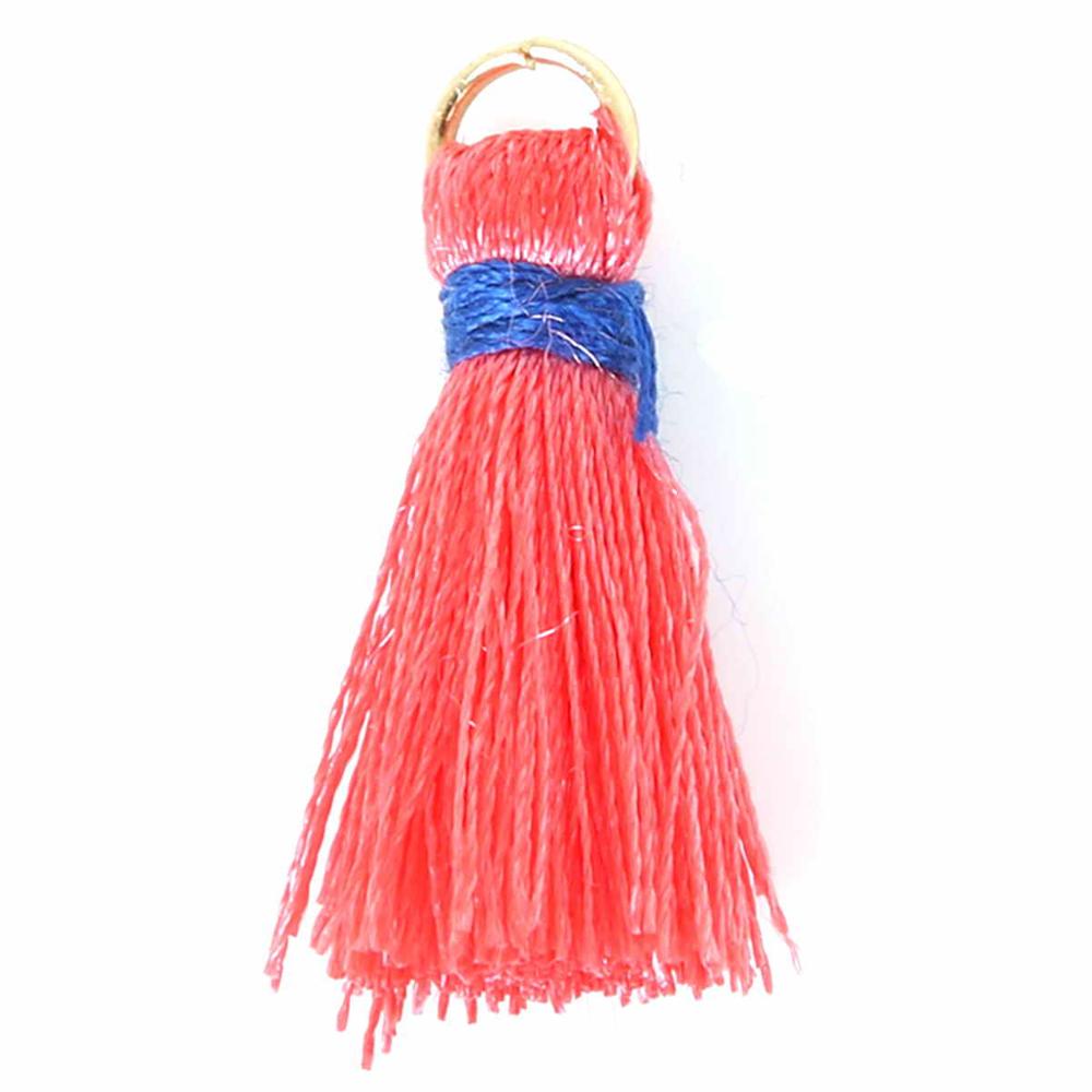 20mm 100 /zak zijden mini kwastjes bedels sieraden maken bevindingen materialen bevindingen & componenten materiaal 18 kleuren: Koraal