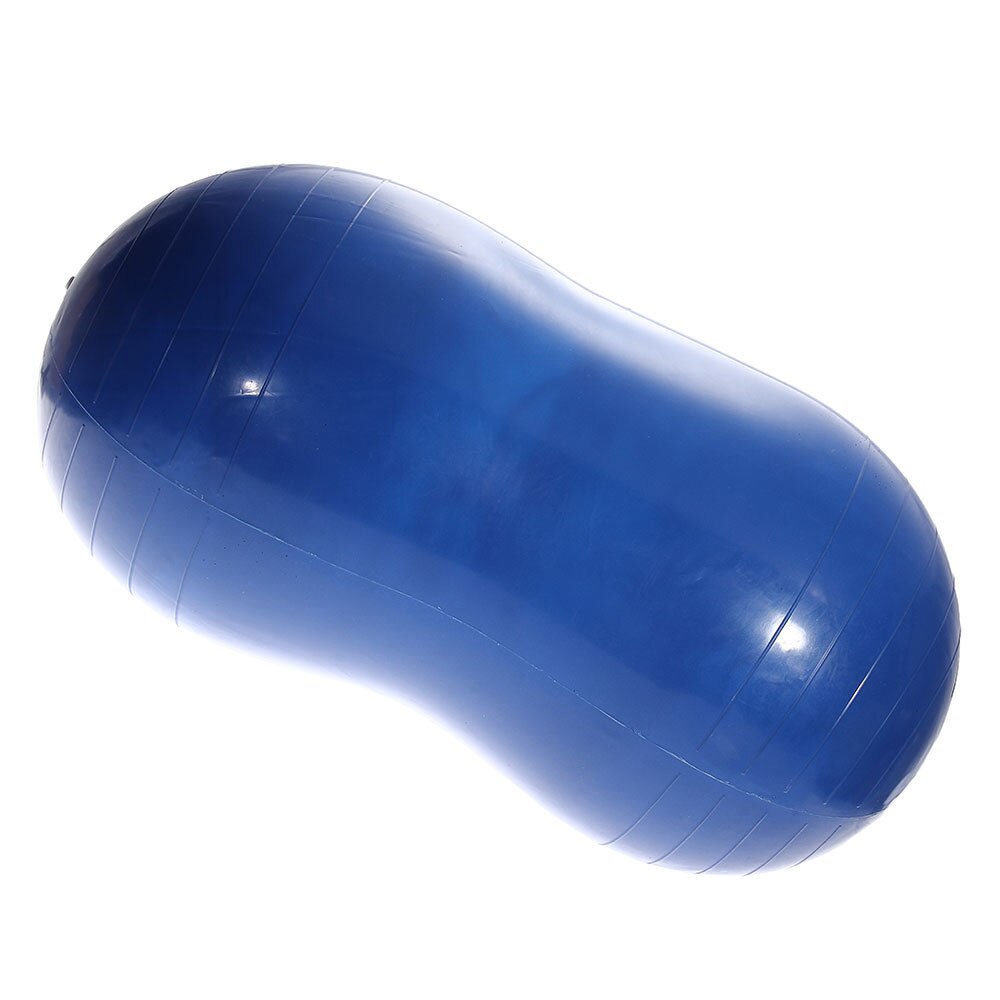 Blue Peanut Shape Yoga Pilates Ball Gym Exercise Fitness Physio Health Sport