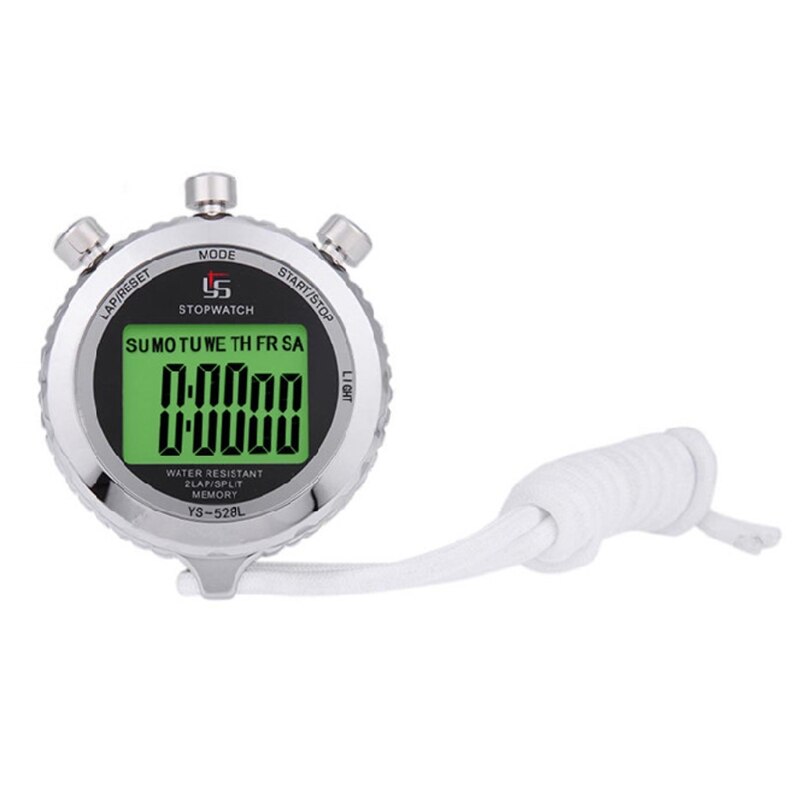 Silent Stopwatch with Light 0.01s Accuracy Countdown Timer On Time Alarm Large Display Digital Sports Stopwatch Clock