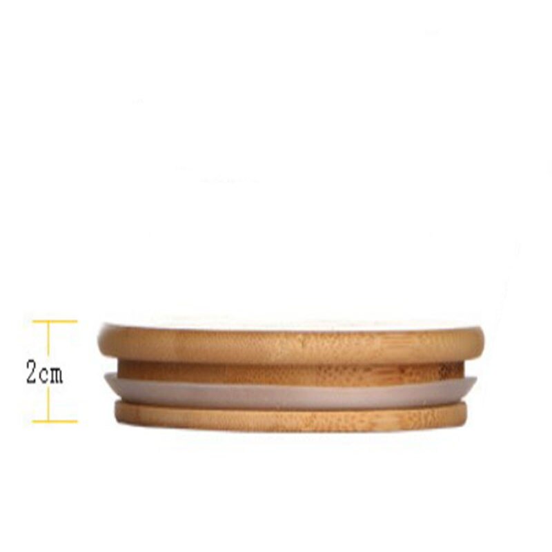 Tarros de almacenamiento de vidrio apilables de alta borosilicato, combinación de tanque de bambú, latas selladas de clasificación, botella de almacenamiento de cocina: Bamboo cover