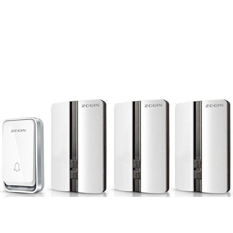 Original Smart Wireless Doorbell Waterproof Self-powered Button Door Bell Sets Home Welcome Outdoor House Chimes Receiver: 1 Button 3 Receiver / US plug