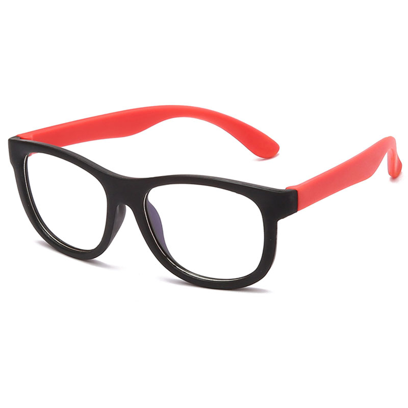 WarBlade freundlicher Gläser Blau Licht Blockieren Gläser Junge Mädchen Computer transparent Brillen freundlicher Optische Rahmen Brillen UV400: Schwarz rot