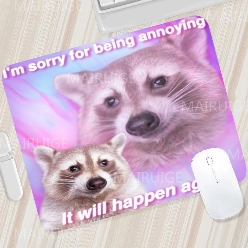 Funny Meme Small Mouse Pad Kawaii Office Mat Gamer Rugs Cute Desk Mats Gaming Accessory Mouse Table Carpet Surface for Computer