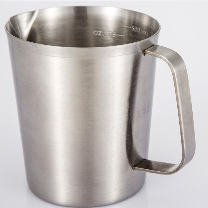 304 thick stainless steel measuring cup L with graduated milk tea cup kitchen baking measuring cup measuring spoon 0.5-2l