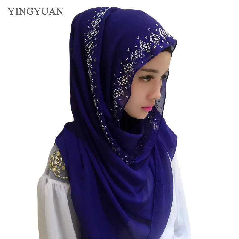 CJ118 180*70cm Middle East drilling Austria muslim hijabs scarf beautiful women of scarves (no underscarf)