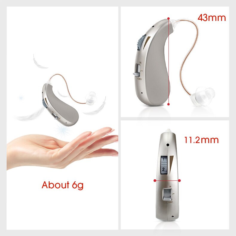 Amplificador De Sonido Digital Recargable - Audífono Potenciador De Voz, Diseño Intrauditivo