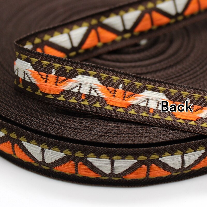 10yards/lot 10yards Ethnic Tape Jacquard Webbing Retro Customs Computer Embroidered Clothing Accessories polyester straps