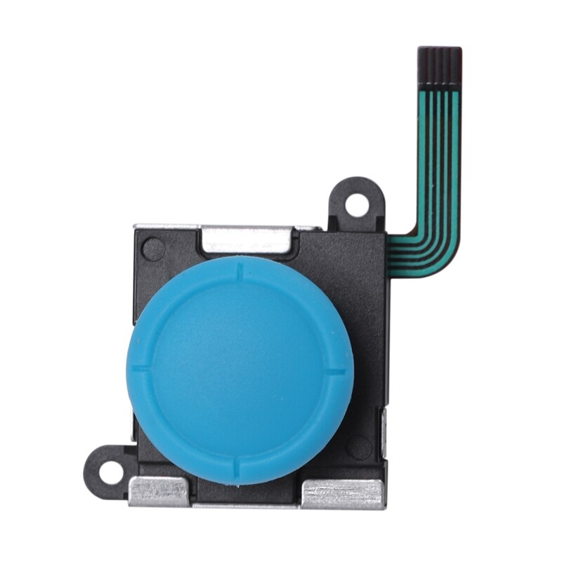 3d analoge joystick tommelstikker sensor erstatninger for nintendo switch joy con controller: Blå