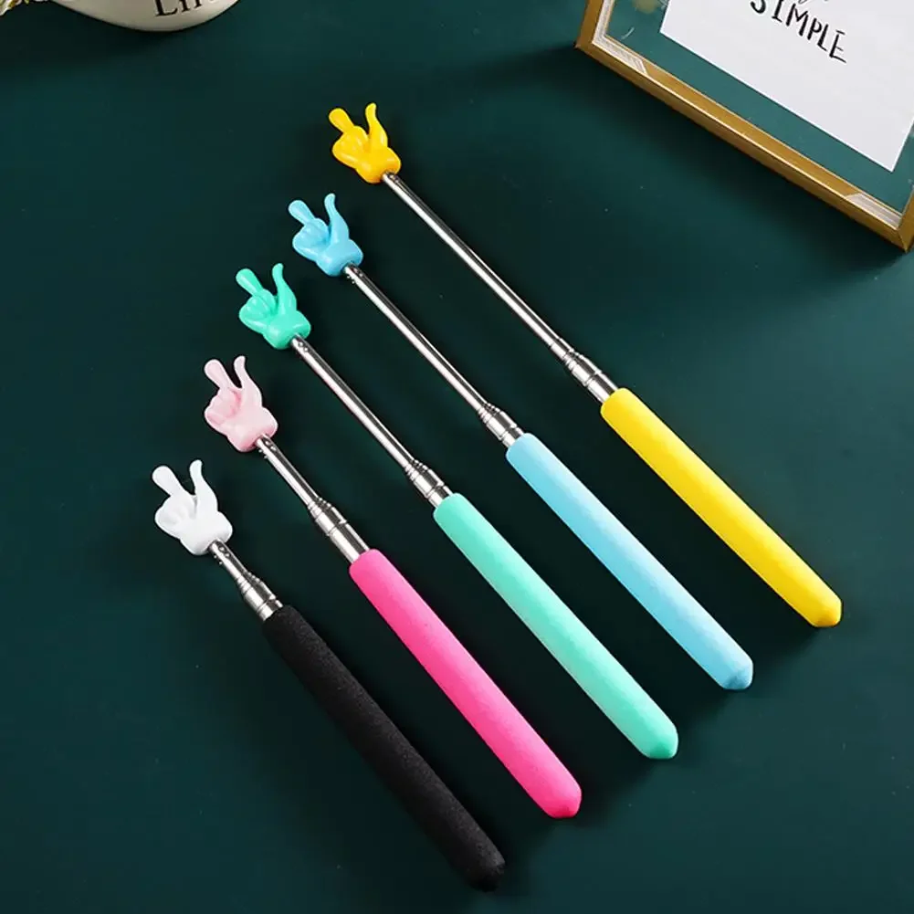 Retractable Teacher Pointer Finger StainlessSteel Telescopic School Teaching Pointer Stick Teacher Supplies for Classroom
