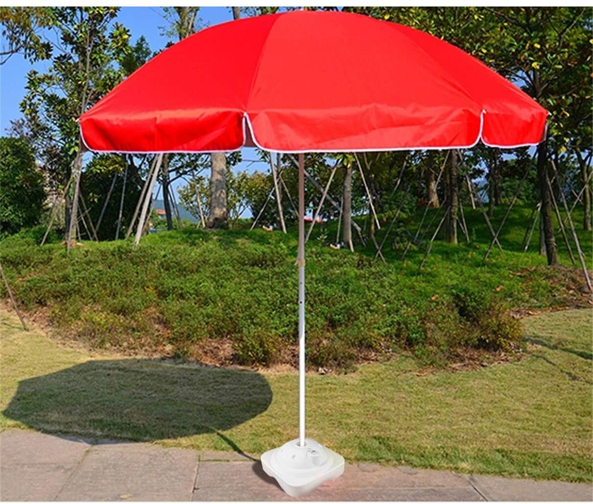 Portable Outdoor Parasol Stand Garden Umbrella Base Stand Round Patio Beach Garden Patio Umbrella Sun Shelter Accessory#0818G30