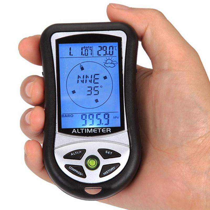 8 in 1 Handheld Elektronische Navigation Gps Kompass Höer Messgerät Thermometer draussen Angeln Barometer Ohne Batterien