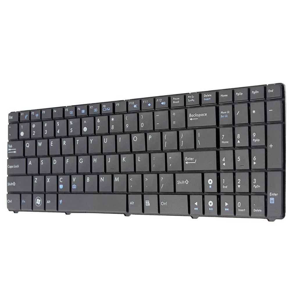 US Black Laptop Notebook Keyboard For ASUS K50 K50A K50C K50I P50IJ Series
