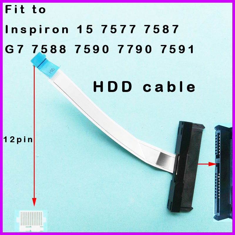 Hard Drive HDD Connector cable For Dell Inspiron 15 7577 7587 G7 7588 7590 7790 7591 T0GN3 0T0GN3 CN-0T0GN3 NBX00027L00