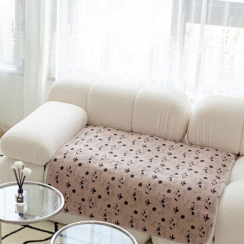 Tapis imperméable lavable pour animaux de compagnie, couche lavable pour chien, réutilisable, tampon d'urine pour animaux de compagnie, tampons absorbants rapides pour le sommeil, doux, couverture de lit