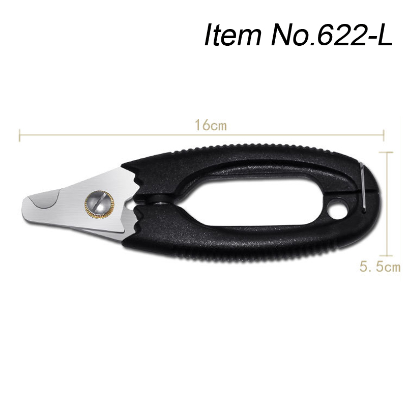 Pet Nail Clipper With Sickle Grooming Scissors For Dogs Cat Trimming Nail Tools Stainless Steel Dog Supplies 1Pc: 622-L