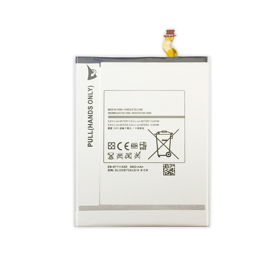 Tablet Li-Polymer Battery For Samsung Galaxy Tab 3 Lite 7.0 3G SM-T111 T110 T115 Replacement Battery EB-BT111ABE 3600mAh