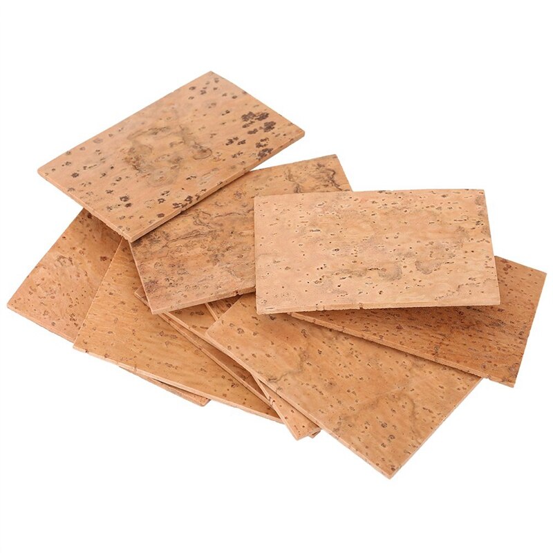 10 Pcs Saxophone Cork Sheet - Universal Neck Joint Replacement for Alto, Soprano, Tenor
