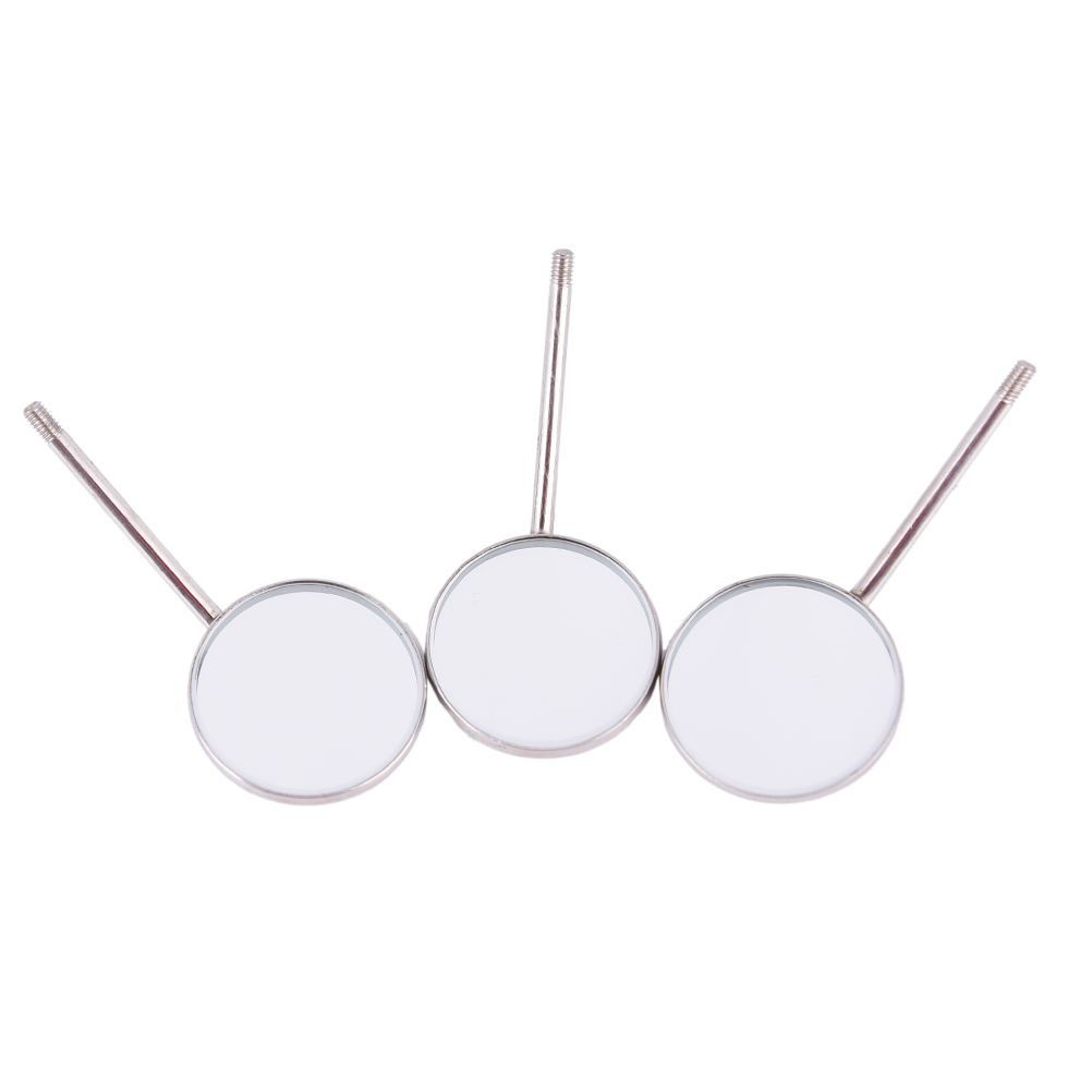 Roestvrijstalen mondspiegel met een diameter van 24mm mm , reflector voor tandartsapparatuur, stalen mondspiegel voor tandartsen