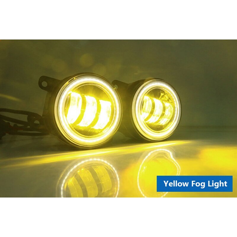 3 in 1 LED Front Bumper Fog Light Angel Eyes DRL Light for Honda Civic Ford FOCUS 2 3 Renault DUSTER Suzuki