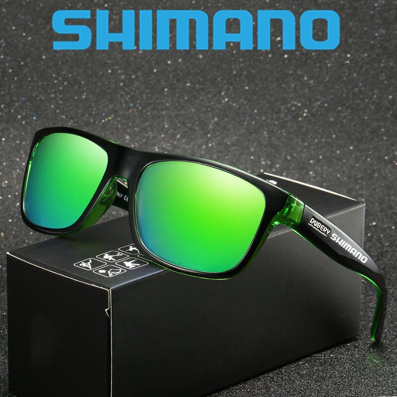 Shimano-gafas polarizadas de pesca para hombre, lentes para deportes al aire libre, pesca, ciclismo, escalada