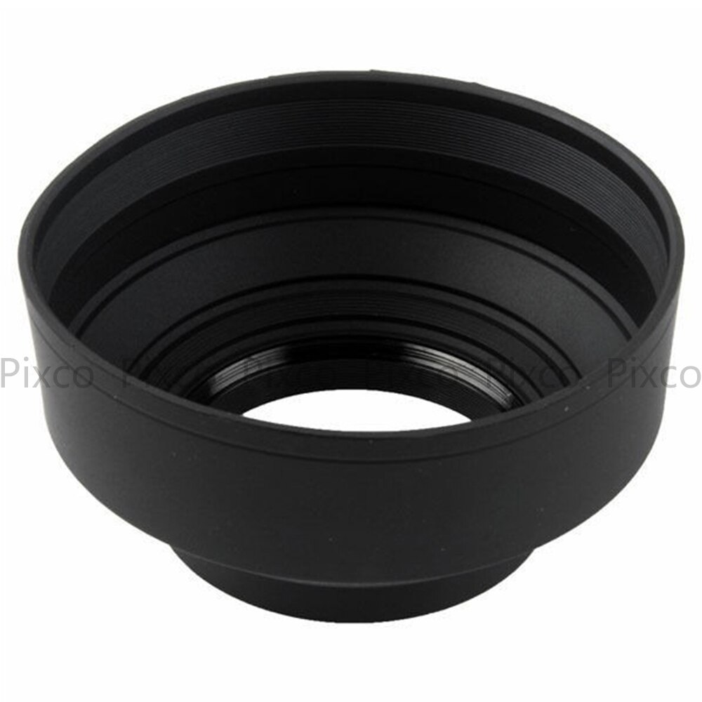 Pixo pour Canon Nikon caméra 58mm 3 in1 58mm 3 étapes effondrement caoutchouc objectif pour Canon Nikon appareil photo