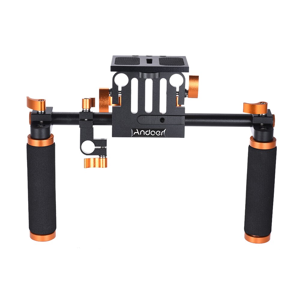 Andoer Dslr Camera Camcorder Schouder Rig Handheld Stabilizer Movie Film Making Systeem Voor Canon Nikon D6300 D6000 Sony A7